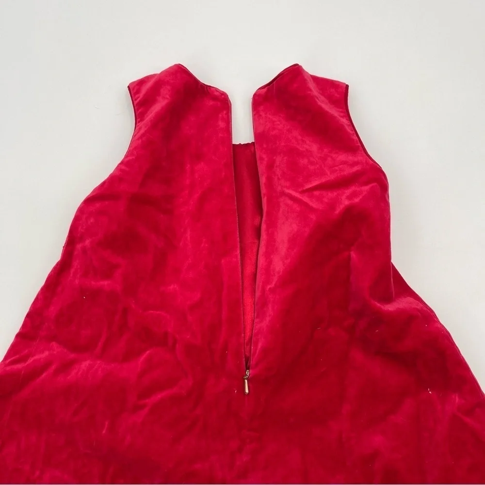 Vintage The Children's Place red velour‎ dress tulle jumper Christmas size 3T